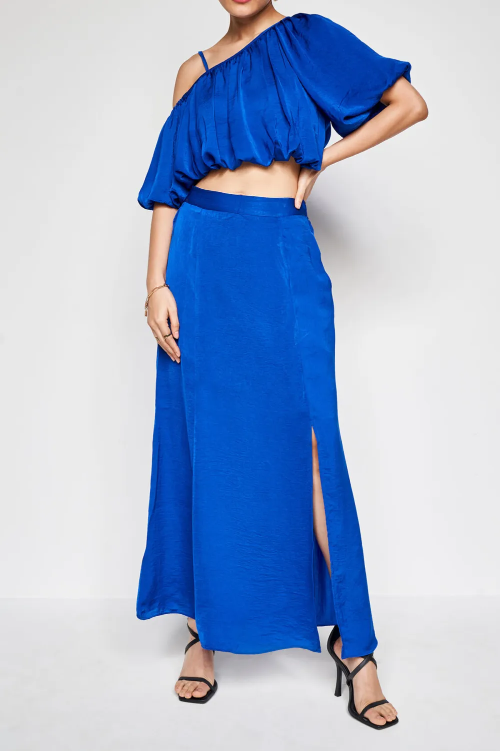 High Waist Casual Style Skirt Set