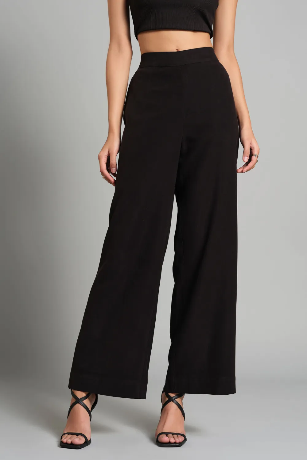 Casual Style Full Length Plain Pants